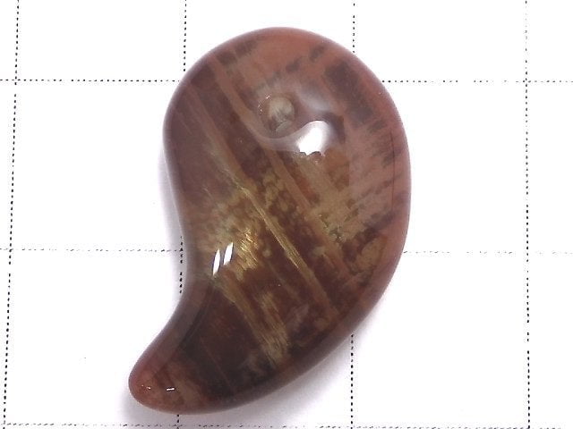 [Video][One of a kind] High Quality Tibetan Andesine AAA Comma Shaped Bead 1pc NO.27