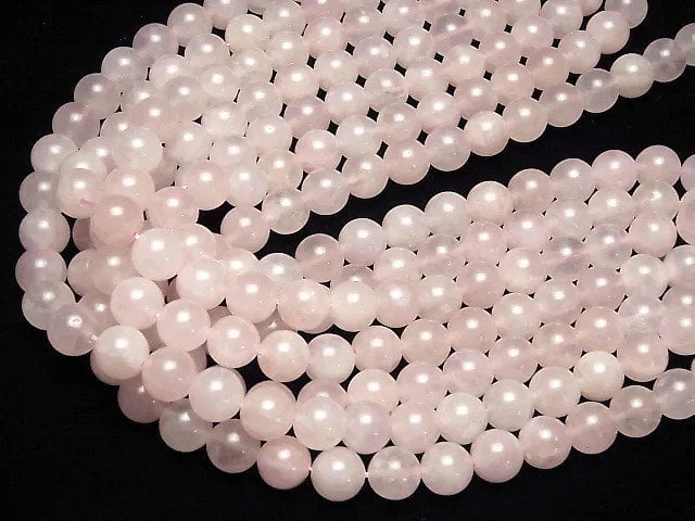 [Video]Rose Quartz AA++ Round 12mm half or 1strand beads (aprx.15inch/36cm)