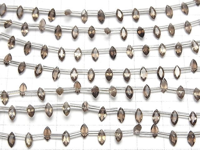 [Video]High Quality Smoky Quartz AAA Marquise Faceted 6x3mm 1strand (18pcs )