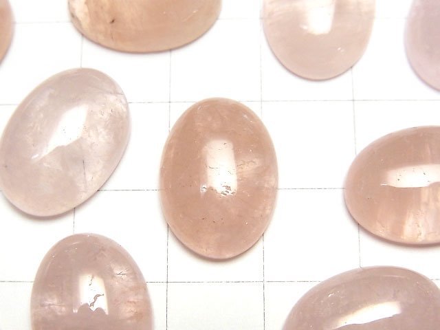 [Video]Morganite AAA- Oval Cabochon 18x13mm 1pc