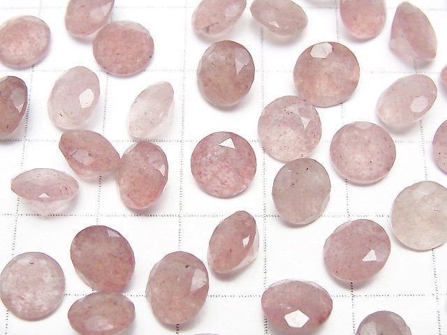 [Video]High Quality Pink Epidote AA++ Loose stone Round Faceted 7x7mm 5pcs