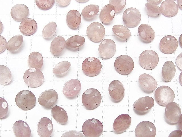 [Video]High Quality Pink Epidote AA++ Loose stone Round Faceted 7x7mm 5pcs