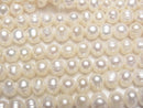 [Video]Fresh Water Pearl AA Potato 6-8mm White 1strand beads (aprx.13inch/33cm)