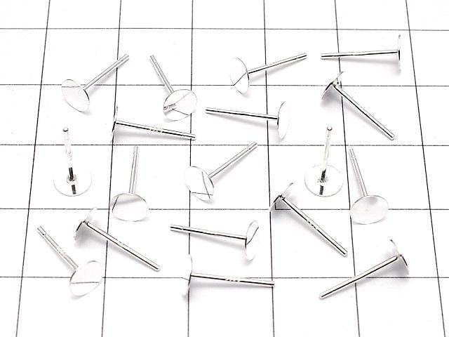 [Video] Silver925 Earstuds & Earnuts Round Disc [3mm][4mm][5mm][6mm][8mm] No coating 2 pairs
