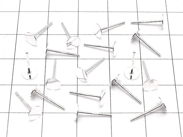 925純銀圓碟耳針耳束 [3毫米][4毫米][5毫米][6毫米][8毫米] 無塗層 1對