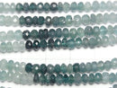 [Video]High Quality! Grandidierite AAA Faceted Button Rondelle half or 1strand beads (aprx.15inch/38cm)