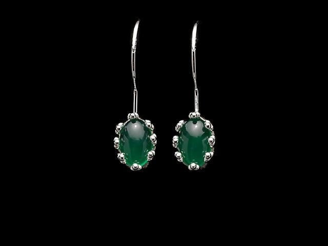[Video] Silver925 Crown Earwire Frame Oval 6x4mm 18KGP 1 pair
