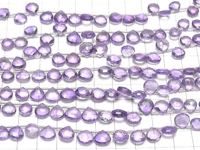 [Video]High Quality Amethyst AAA- Chestnut Faceted Briolette half or 1strand (22pcs)