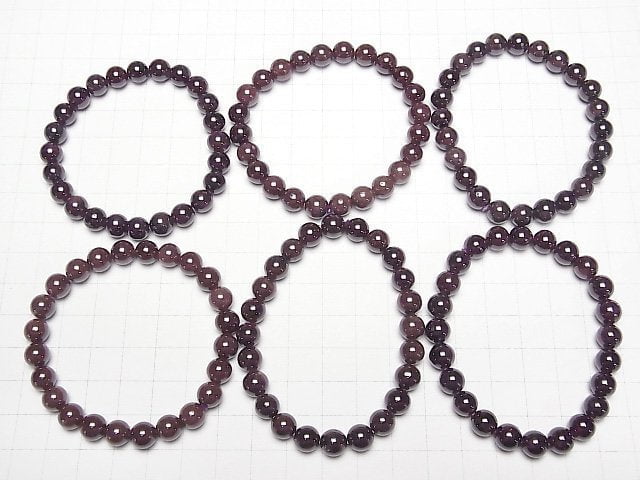 [Video] Star Garnet AA++ Round 7.5mm Bracelet