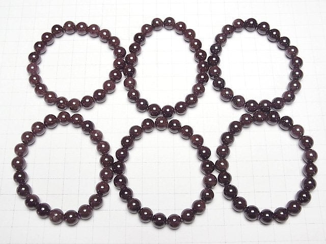 [Video] Star Garnet AA++ Round 9mm Bracelet