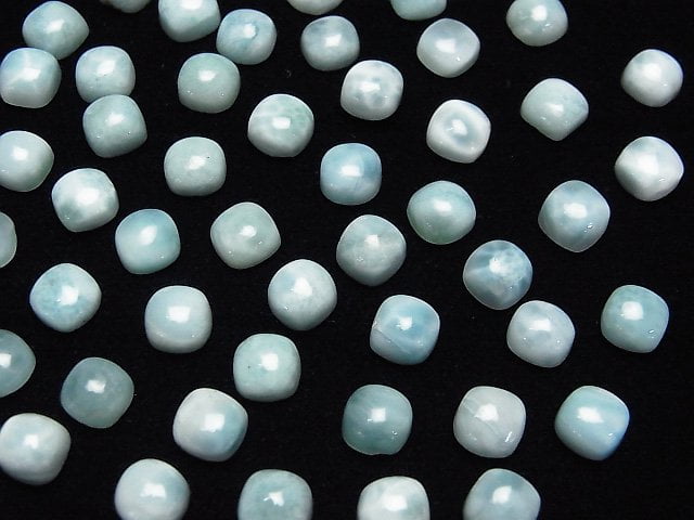 [Video]Larimar Pectolite AA+ Square Cabochon 6x6mm 4pcs