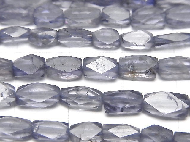 [Video]Iolite AA+ Faceted Rectangle [Dark color] 1strand beads (aprx.13inch/33cm)