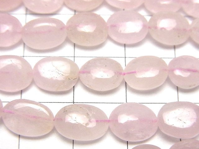 [Video]High Quality Morganite AA++ Oval half or 1strand beads (aprx.17inch/42cm)