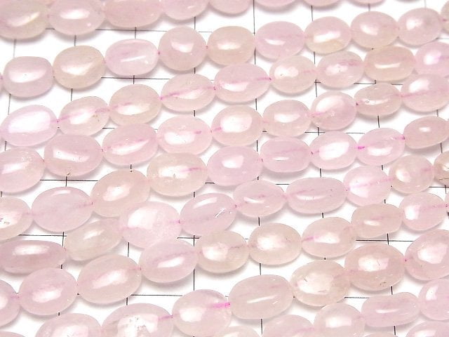 [Video]High Quality Morganite AA++ Oval half or 1strand beads (aprx.17inch/42cm)