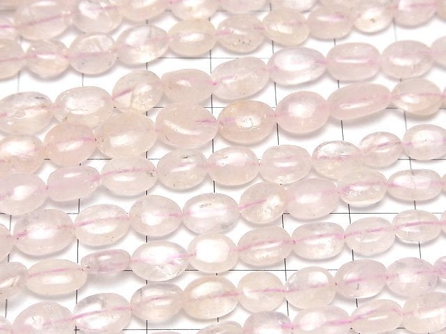 [Video]Morganite AA+ Oval half or 1strand beads (aprx.17inch/42cm)