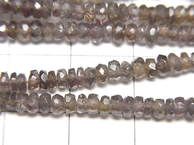 [Video]High Quality! Color Change Garnet AA++ Faceted Button Roundel half or 1strand beads (aprx.15inch/38cm)