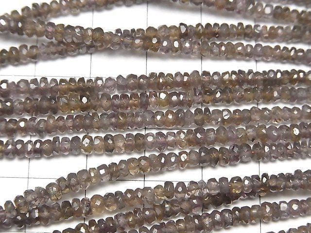 [Video]High Quality! Color Change Garnet AA++ Faceted Button Rondelle half or 1strand beads (aprx.15inch/38cm)