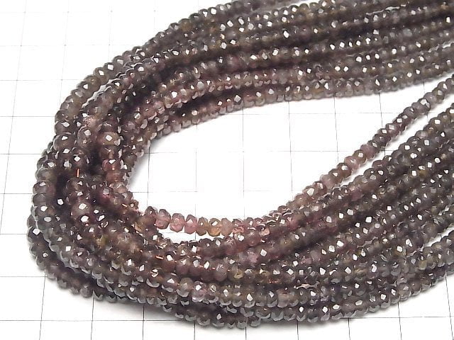 [Video]High Quality! Color Change Garnet AA++ Faceted Button Roundel half or 1strand beads (aprx.15inch/38cm)