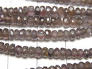 [Video]High Quality! Color Change Garnet AA++ Faceted Button Rondelle half or 1strand beads (aprx.15inch/38cm)