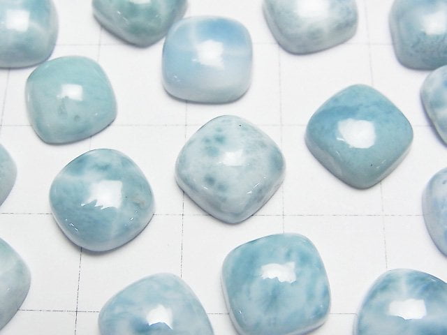 [Video]Larimar Pectolite AA Square Cabochon 10x10mm 1pc