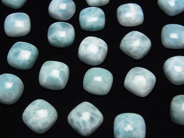 [Video]Larimar Pectolite AA Square Cabochon 10x10mm 1pc