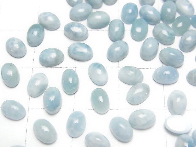 [Video]Larimar Pectolite AA Oval Cabochon 6x4mm 10pcs