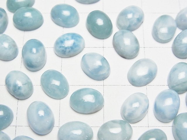 [Video]Larimar Pectolite AA Oval Cabochon 8x6mm 5pcs