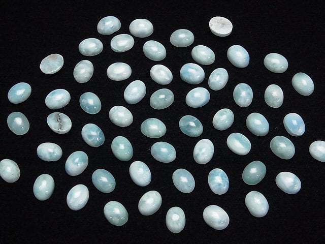 [Video]Larimar Pectolite AA Oval Cabochon 8x6mm 5pcs