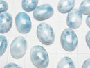 [Video]Larimar Pectolite AA++ Oval Cabochon 14x10mm 1pc