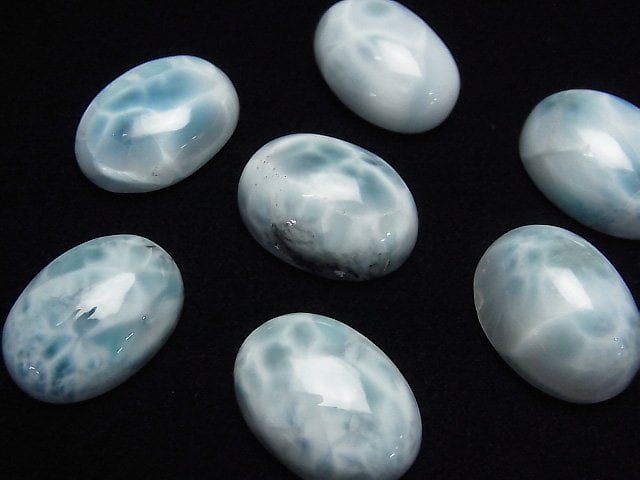 [Video]Larimar Pectolite AA++ Oval Cabochon 18x13mm 1pc