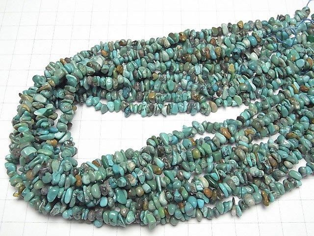 [Video] Turquoise AA Chips (Small Nugget) 1 strand beads (approx. 15 inches/38 cm)