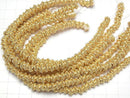 Copper Rondelle 6x6x4mm rope pattern 18KGP half or 1strand beads (aprx.7inch/18cm)