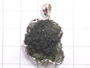 [Video][One of a kind] Moldavite Rough Rock Nugget Pendant Silver925 NO.15