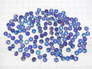 [Video] Doublet Crystal AAA Loose stone Round Faceted 6x6mm [Blue/Stripe] 3pcs