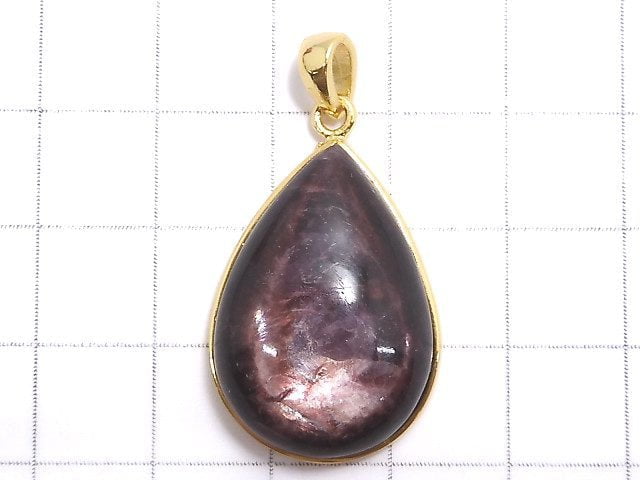 [Video][One of a kind] Lepidolite AAA Pendant 18KGP NO.17