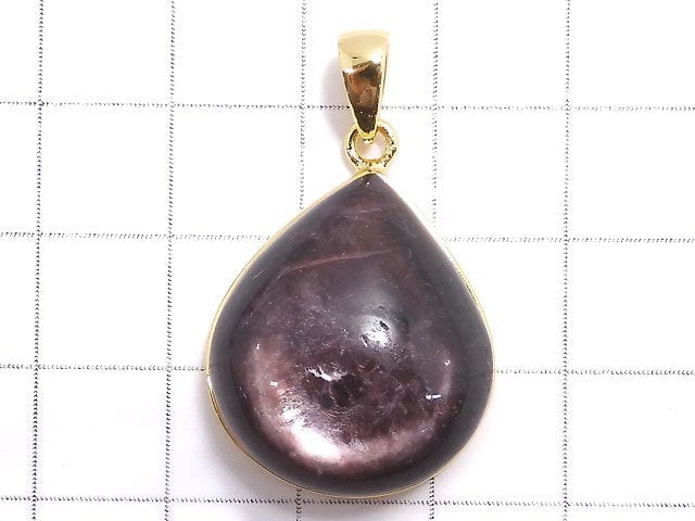 [Video][One of a kind] Lepidolite AAA Pendant 18KGP NO.21