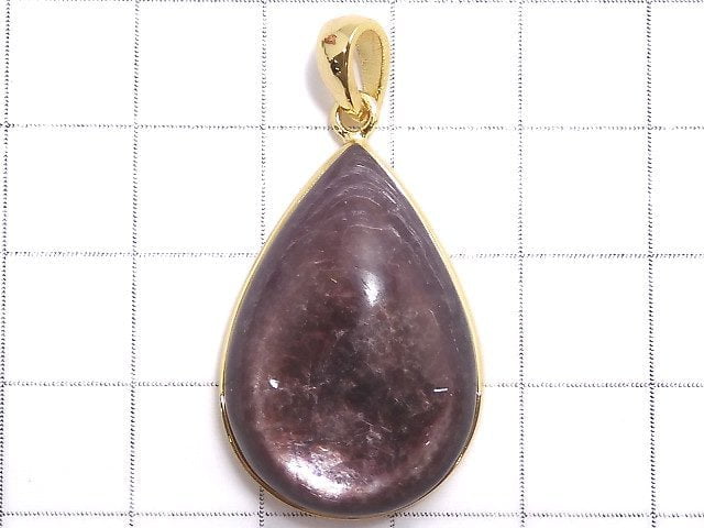 [Video][One of a kind] Lepidolite AAA Pendant 18KGP NO.24