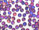 [Video] Doublet Crystal AAA Loose stone Round Faceted 6x6mm [Purple/Stripe] 3pcs