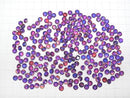 [Video] Doublet Crystal AAA Loose stone Round Faceted 6x6mm [Purple/Stripe] 3pcs