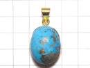 [Video][One of a kind] Persian Turquoise AA++ Pendant Silver925 NO.44