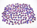 [Video] Doublet Crystal AAA Loose stone Oval Faceted 8x6mm [Purple/Stripe] 3pcs