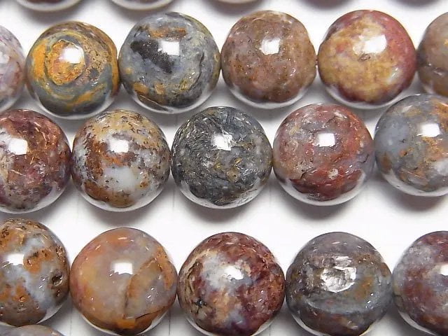 [Video] Pietersite Round 10mm half or 1strand beads (aprx.15inch/36cm)