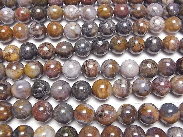 [Video] Pietersite Round 10mm half or 1strand beads (aprx.15inch/36cm)