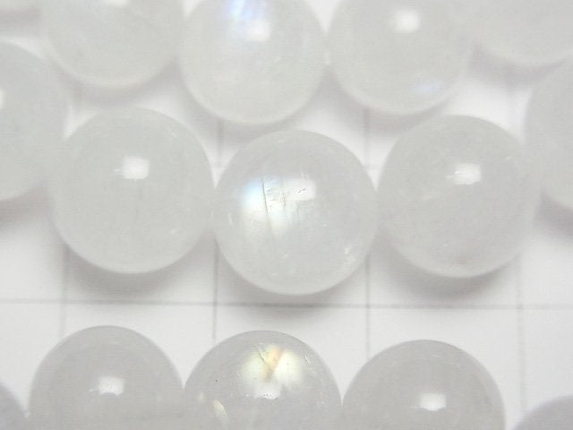 [Video] Rainbow Moonstone AA++ Round 10mm Bracelet