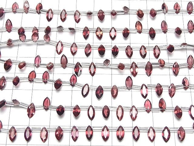 [Video] High Quality Pink Garnet AAA Marquise Faceted 8x4mm 1strand (18pcs )