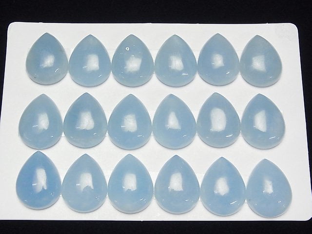 [Video]Namibia Aquamarine AAA Pear shape Cabochon 20x15mm 1pc