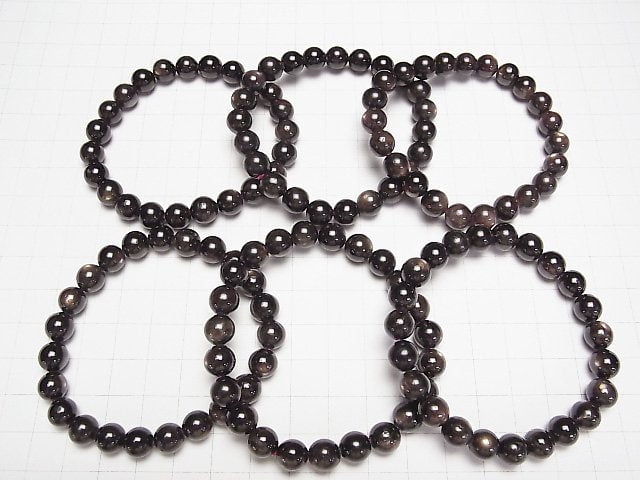 [Video] Black Star Ruby AAA- Round 8mm Bracelet