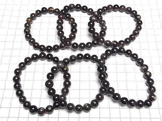 [Video] Black Star Ruby AAA - Round 9mm Bracelet