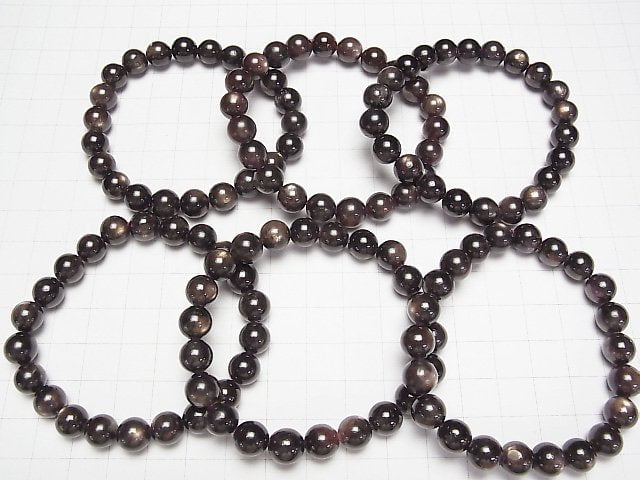 [Video] Black Star Ruby AAA- Round 9mm Bracelet