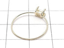 [Video][Japan][K10 Yellow Gold] Ring Frame (Prong Setting) for Horizontal Oval Faceted 5x3mm, 1pc